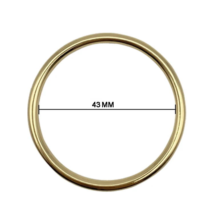 Wholesale Accessories 43mm Circle Ring Gold Metal Customizable Rings ...