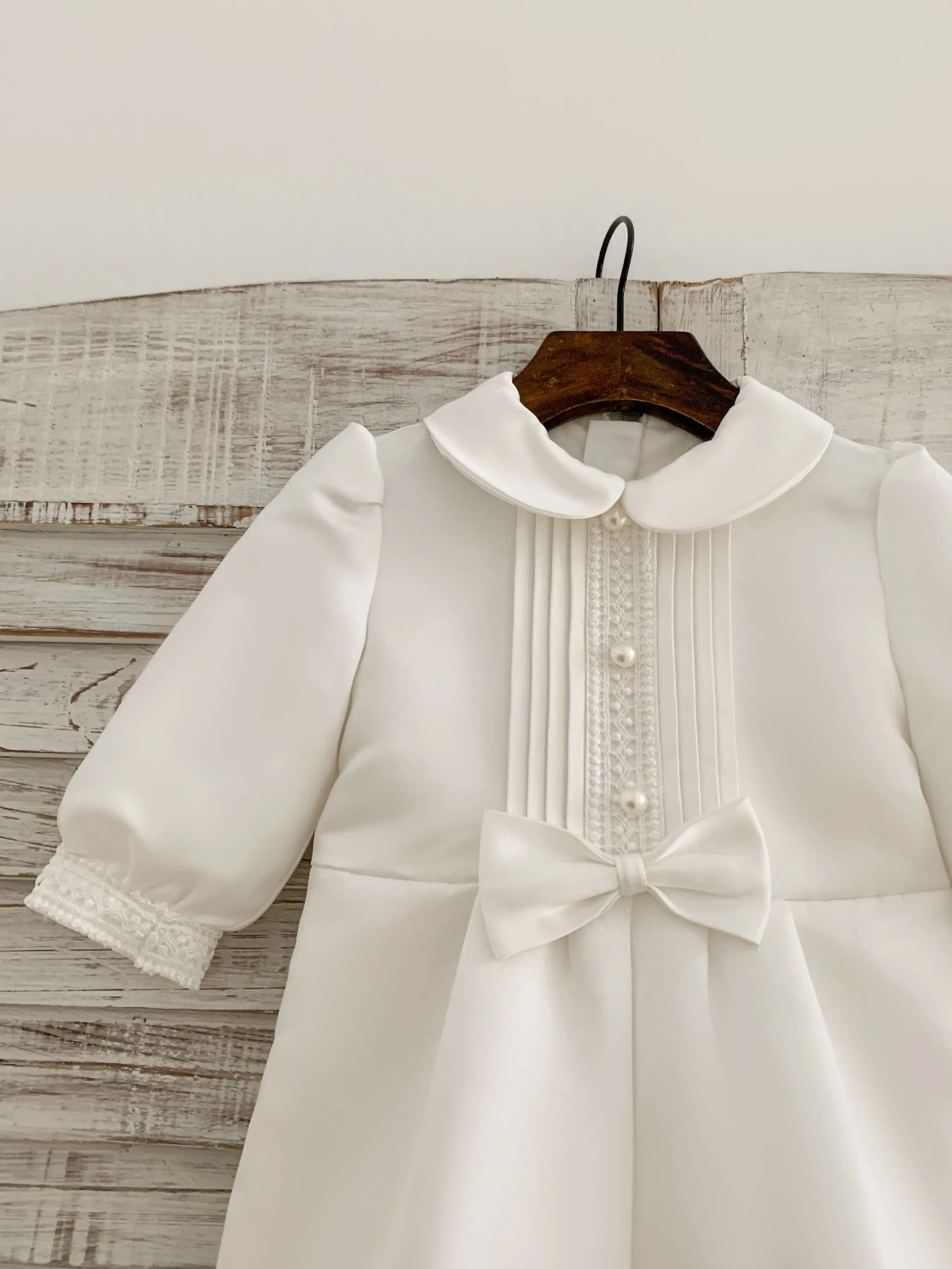 Baby Boy Christening Linen Romper Set with Cap Made In Italy