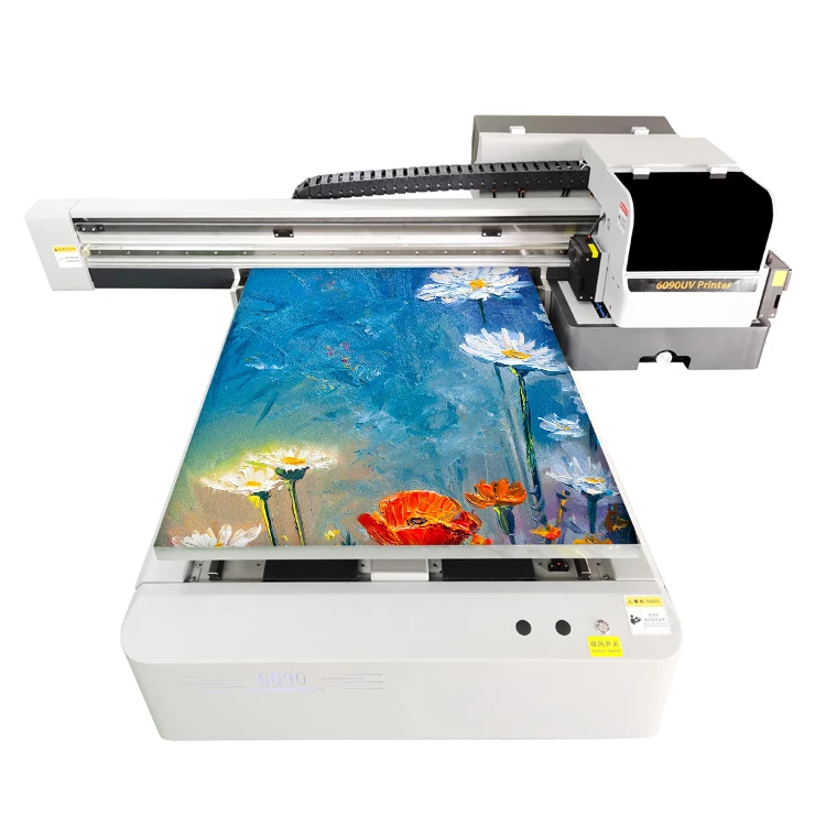 Multifunction 3 Head Cmyk W Varnish A1 A2 Digital Inkjet Led Flatbed