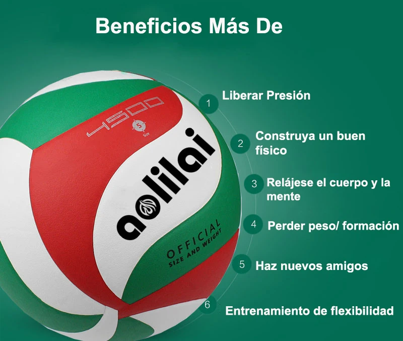 Official Size Weight Volleyball 4500 5000 V5m Size 5 Pu Leather