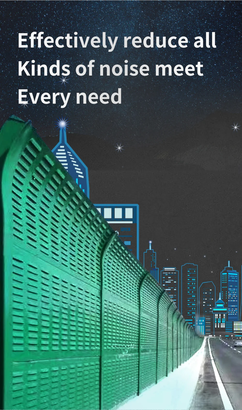 Transparent Sound Barrier Noise Insulation Barrier For Road/highway