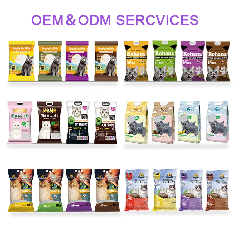 Best Selling Pet Supplies Factory Clean Bentonite Cat Sand Cat Litter