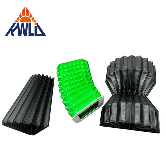 Flexible Accordion Type Protective Bellow Cover Rubber Round Bellow Shaft Accordion Cover