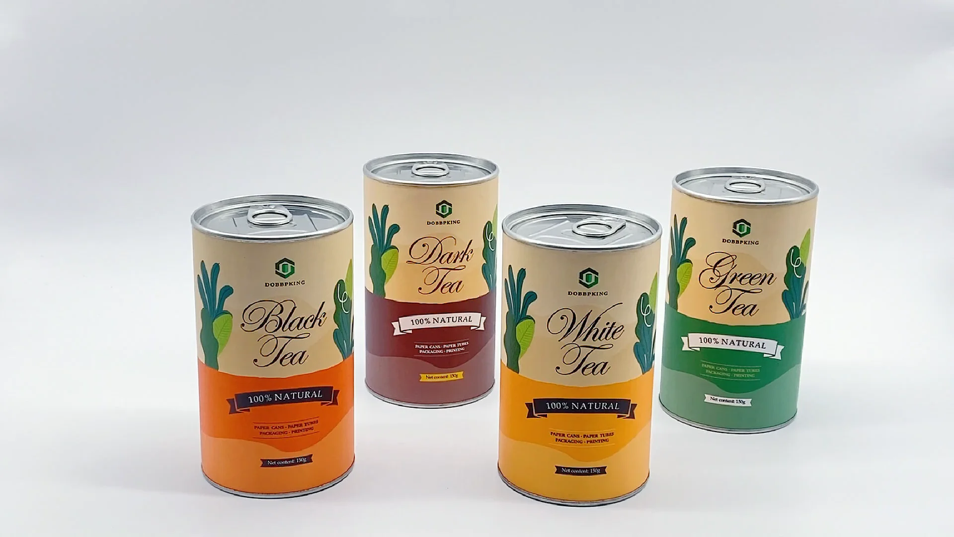 Custom Food Grade Cardboard Cylinder Airtight Canister Protein Powder