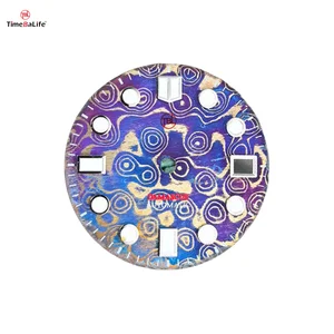 Luxury Artistic Brass Damascus Dial for Watch Parts Boutique Watch Brands OEM/ODM Orders Available