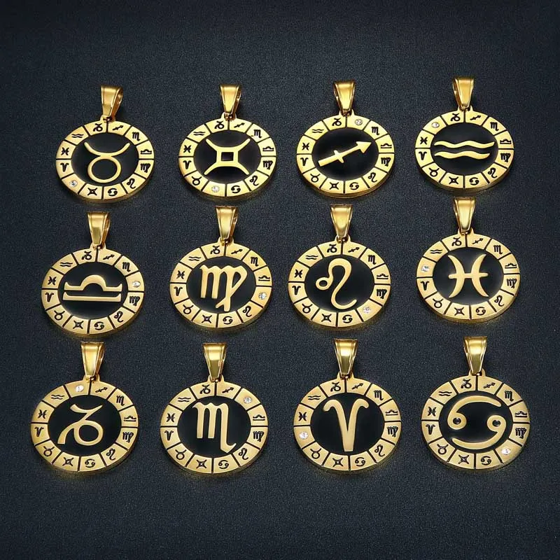 zodiac sign medallion