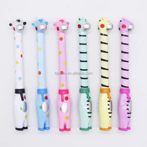 Giraffe zebra Cartoon Animal Shape Color Pattern Body Fun Cute Children's Stationery Writing Gel Ink Pen