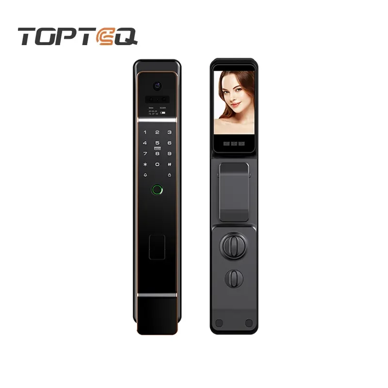 TOPTEQ US8 3D Face Recognition Smart Door Lock USmart Go  Rfid Electronic Lock WIFI Front Door Lock