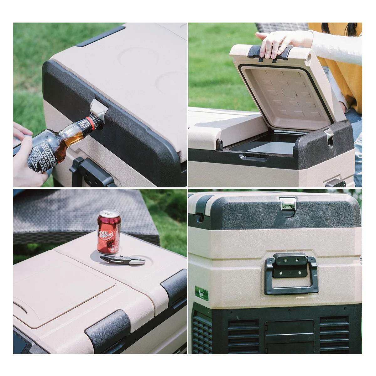 Outsunny Glacière électrique 45 L deux compartiments au meilleur prix sur
