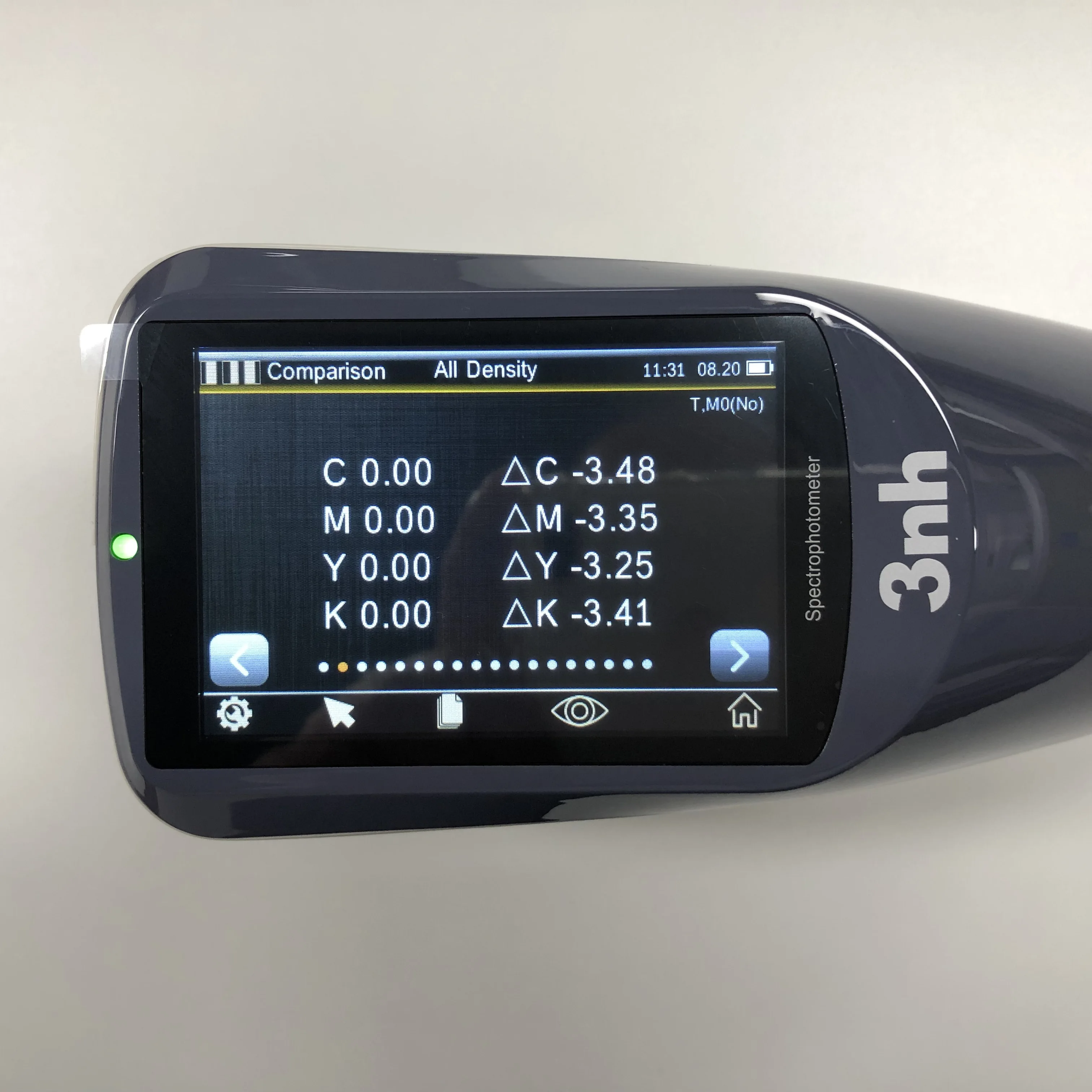 Xrite Exact Spectrophotometer Replacement Model 3nh YD5050 Spectrodensitometer with Pantone Color Code Software