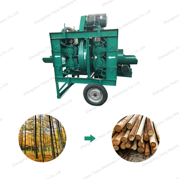 Full Automatic Trunk Bark Peeler Tree Peeling Machine