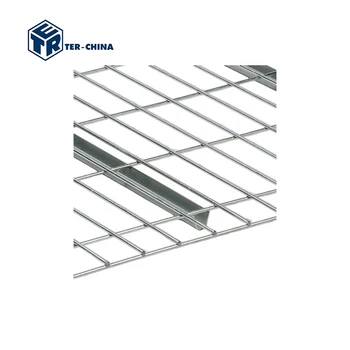 300Kg Wire Mesh Decking Galvanized Panel with U Reinforcements for Shelving Rack