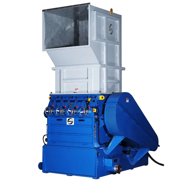 High Productivity PET PE ABS Plastic Crusher and Granulator Big Size with Reliable Motor and Engine for Manufacturing Plants