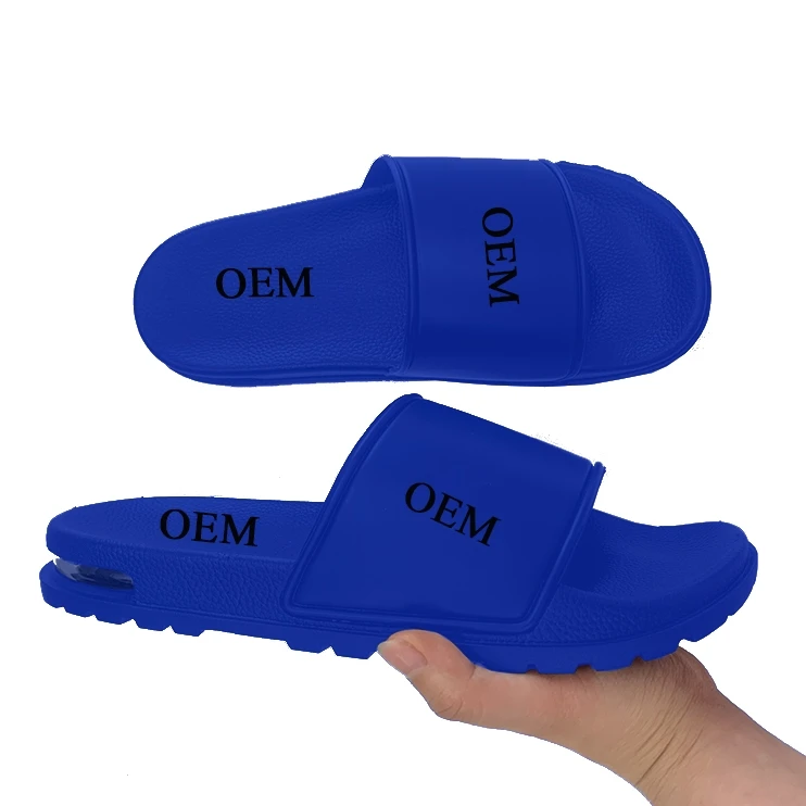 Slippers Unisex Oem Custom Black Color Footwear Rubber Men Pam Slippers  Rubber Sole Sheet Custom Slides Slipper