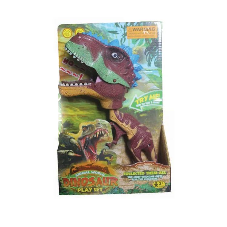 Hot Sell Dinosaur Clip with Sound and Light Dinosaur Clamp Battery Operated Dinosaur Toys