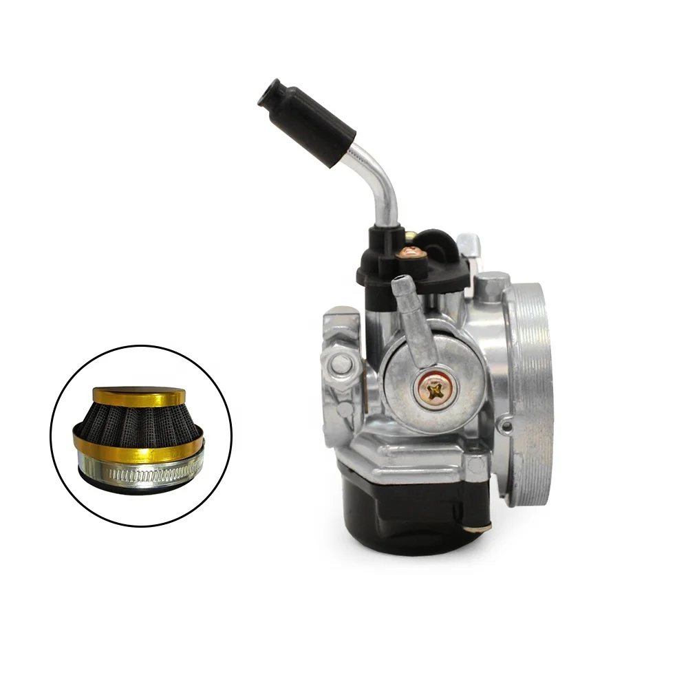 Карбюратор Dellorto F37 SHA SHA1515, КАРБЮРАТОР TOMOS 19 мм с желтым краем и белым фильтром для плитки