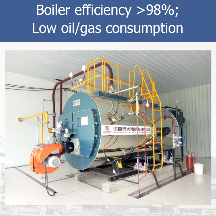 5000 Kgh Ton LPG Natural Gas Fire Tube Boilers Price List