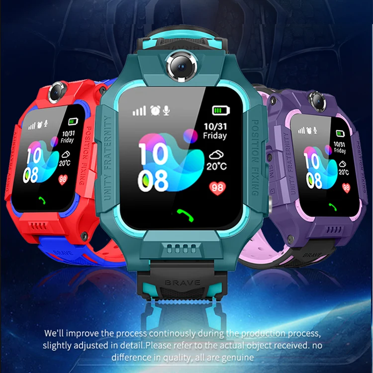 Q19 Детские умные часы Z6 фунтов позиционирования сеть 2G SIM двусторонний вызов SOS, водонепроницаемые Смарт-часы для детей Детская безопасность