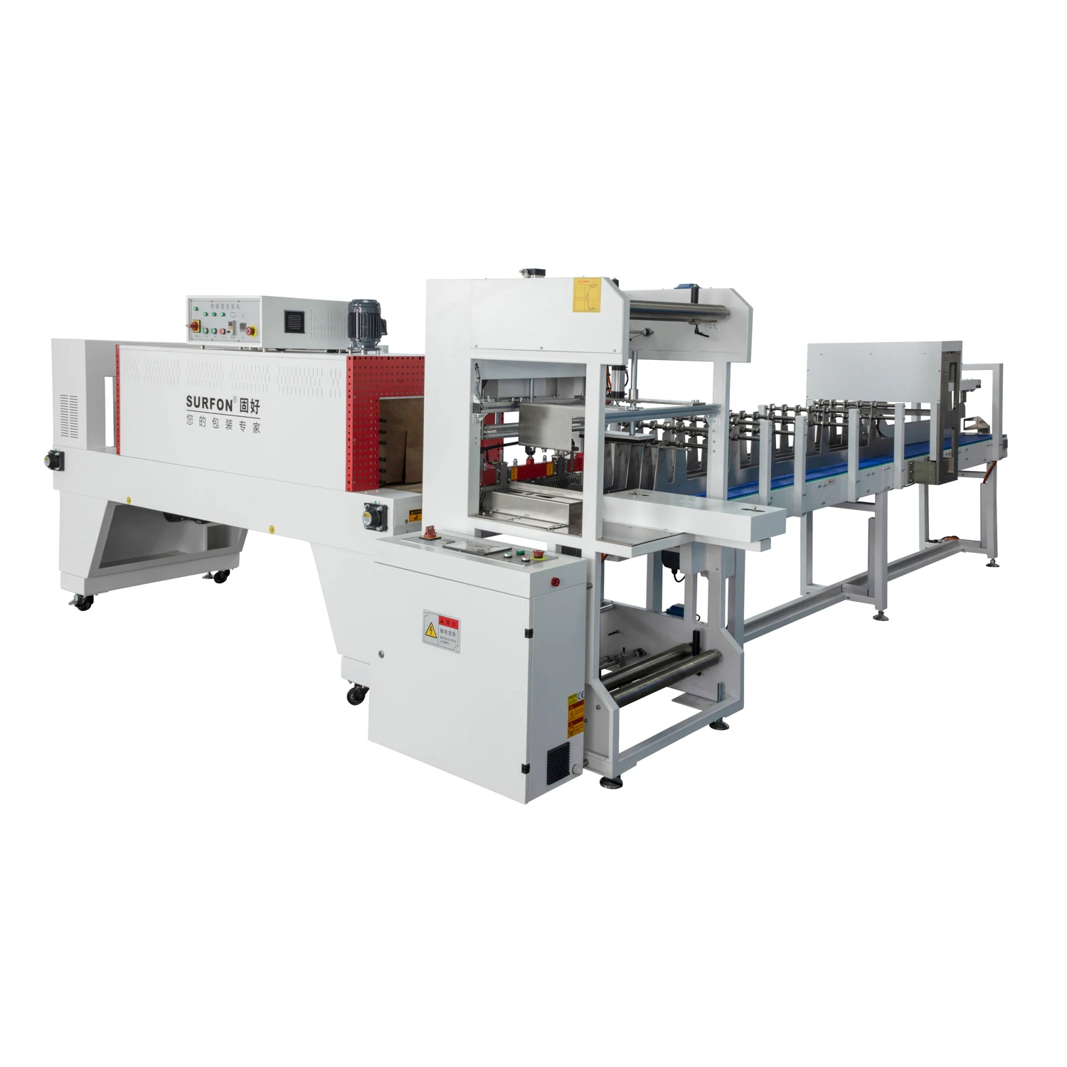 Auto Bottle Shrink Wrap Packing Machine Heat Tunnel Sealer Wrapper Automatic Shrink Sleeve Wrapping Packaging Machine
