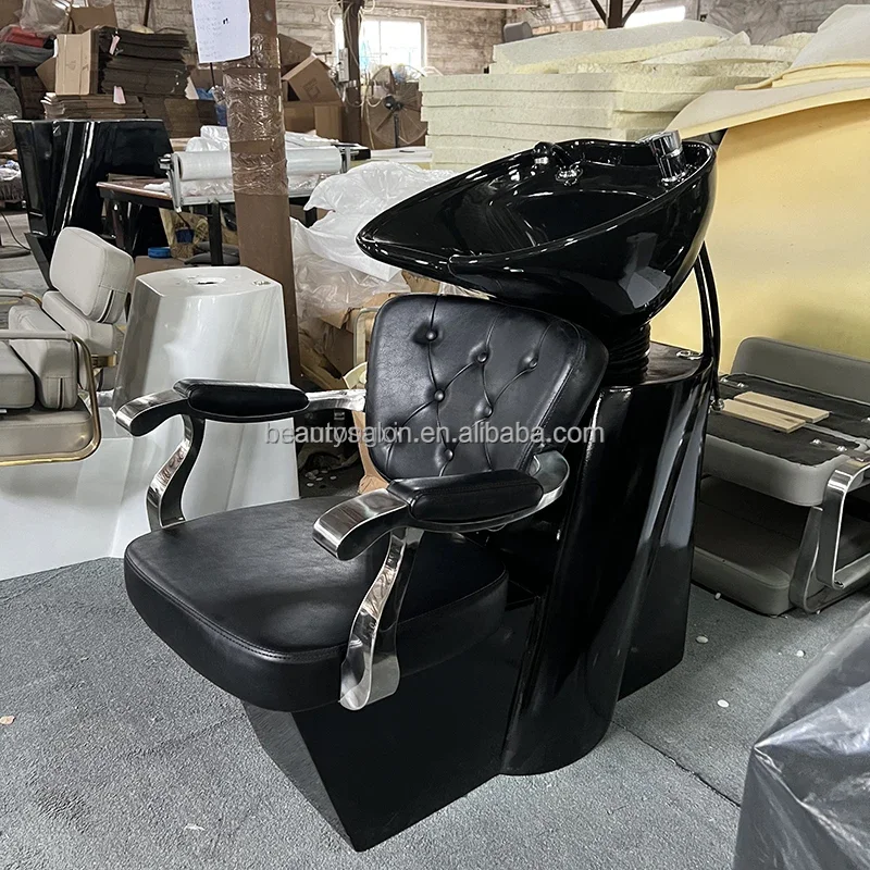 Modern Hair Salon Factory Fashion Design Comfortable Shampoo Chair Hair