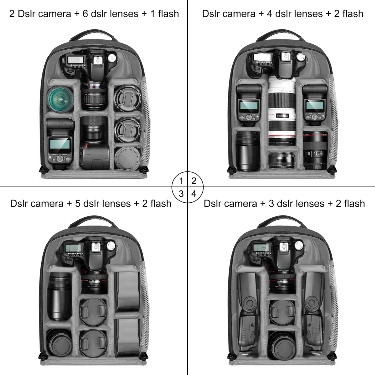 High Quality Outdoor Chargeable Solar Backpack PULUZ Solar Power Portable Camera Dual Shoulders Backpack Laptop Bag