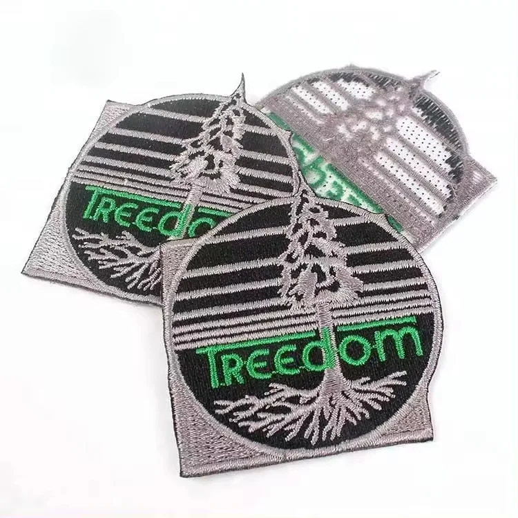 Fabric Embroidered Badge Maker Custom Brand Logo Appliques Laser Cut Full Embroidery Patches for Hat