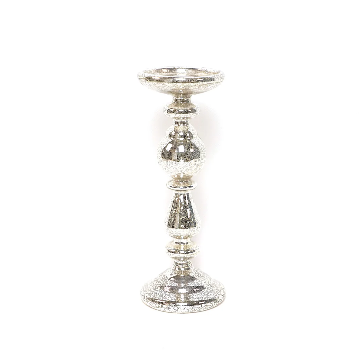 The factory directly produces high-quality colored high glass candlestick With Metal candle Stand