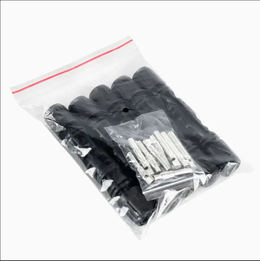 Photovoltaic Pv Energy Dc 1000V Male Female Ip67 Waterproof Panel T Solar Cable Connector For Pv System