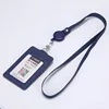 Dark blue lanyard-pu retractable buckle