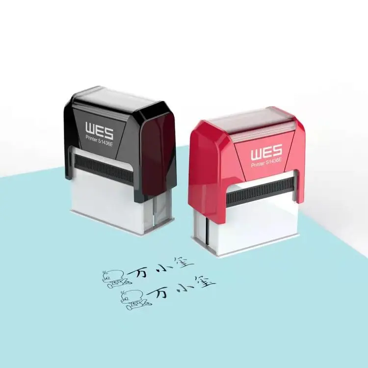 S-1436e Wes Logo Self-inking Stamp Clothing Stamp - Buy Logo Stamp ...