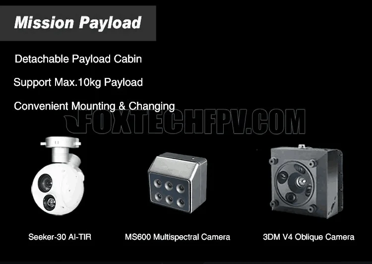 Foxtech Ayk350 Long Range 510kg Heavy Payload Fixed Wing Load Cargo