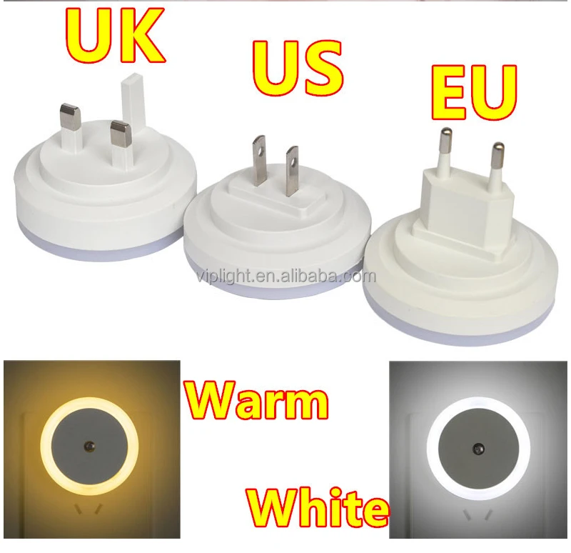 LED Night Light Lamp with Smart Sensor Dusk to Dawn Sensor Night Lights Plug Into Wall Daylight White for Bathroom Hallway