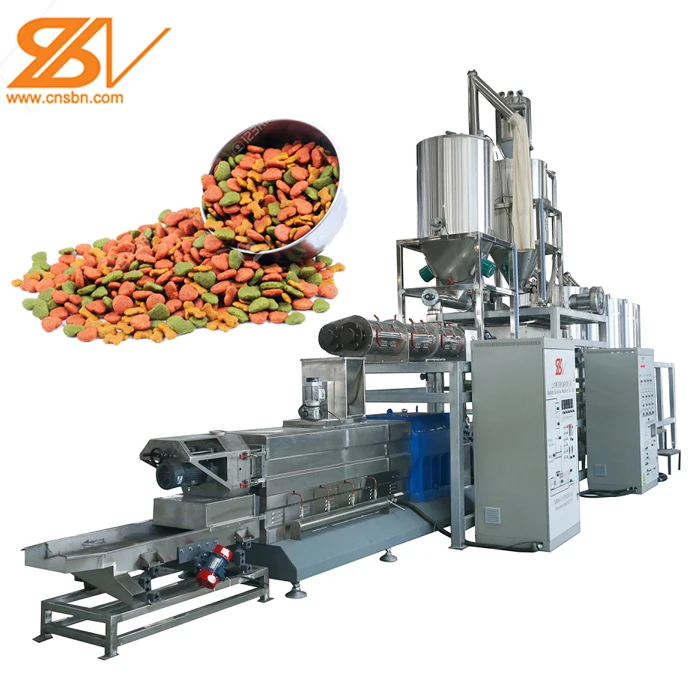 Saibainuo Automatic Dry Dog Cat Fish Shrimp Pet Food Processing Machine