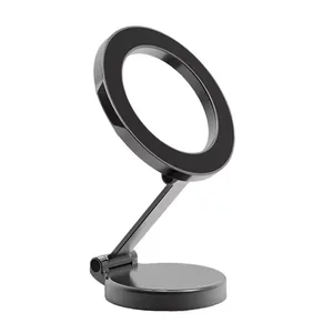 360 Degree Rotation Car Magnetic Folding Phone Holder Anti-Shake Bracket with Suction Cup Mount Mobile Phone Holder for Cars