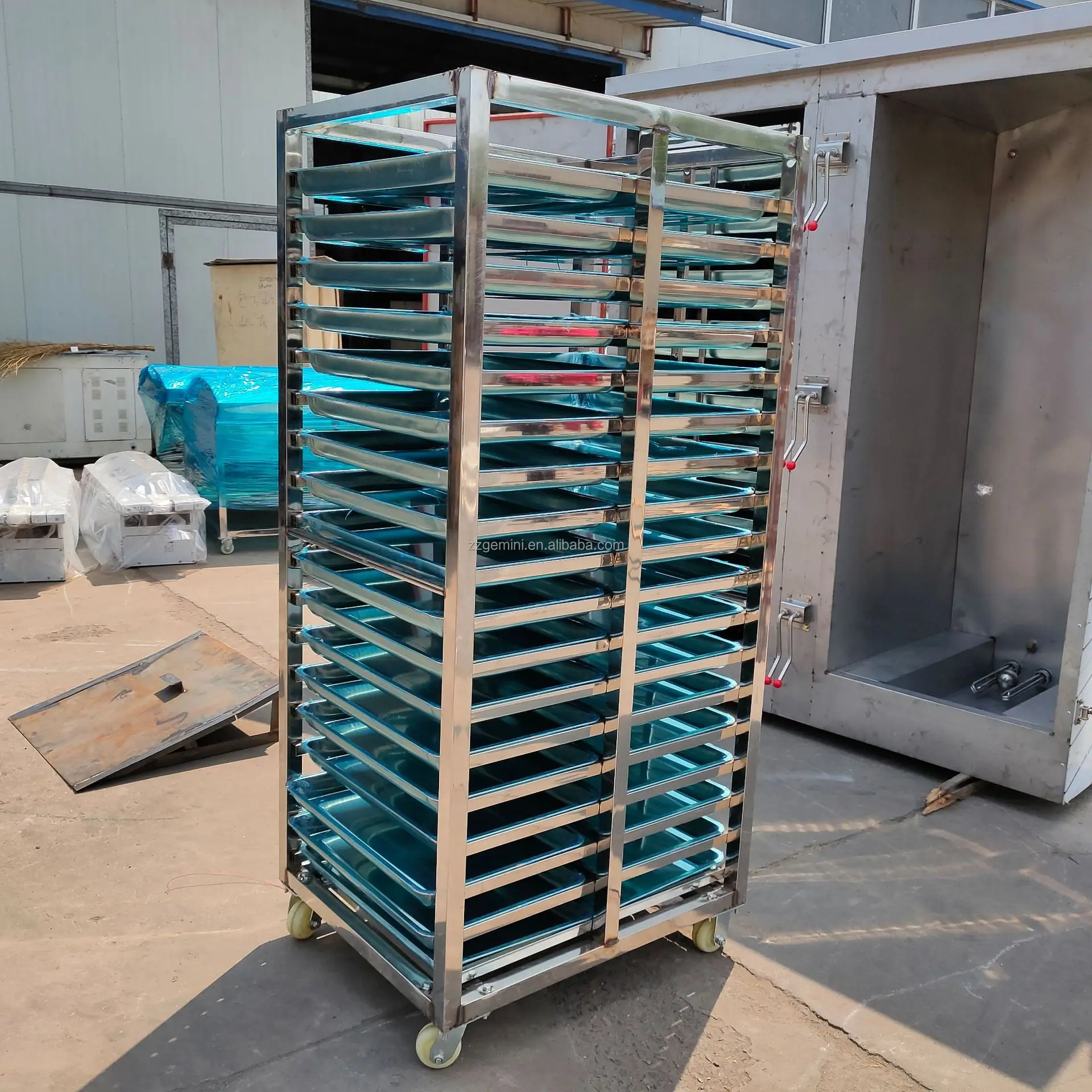 Commercial One Door Rice Roll Steamer Cooker 6/8/12/24 Tray Gas Model