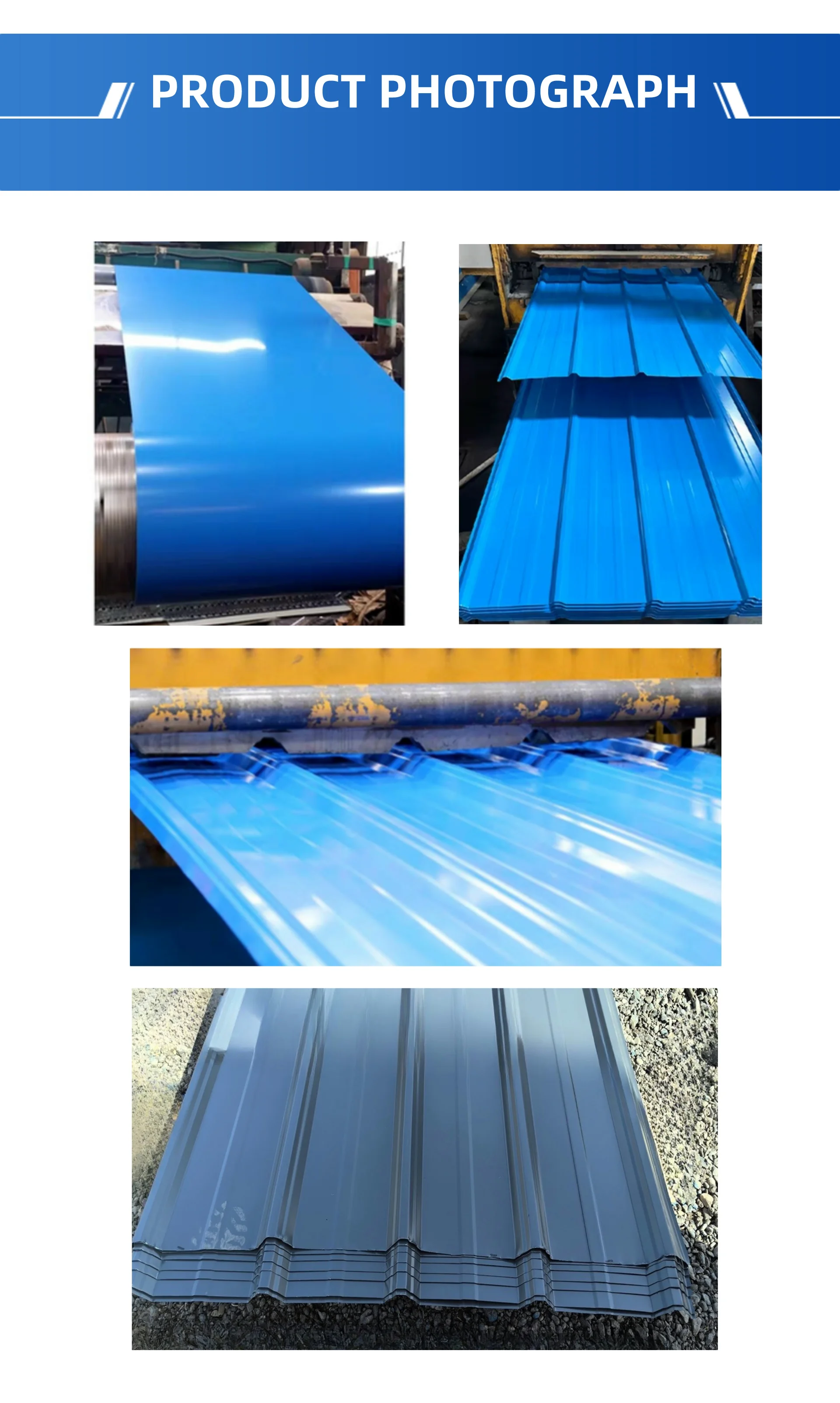 ppgi roofing sheets/galvanized corrugated sheet/metal roofing sheet design-828 Glazed Tiles details