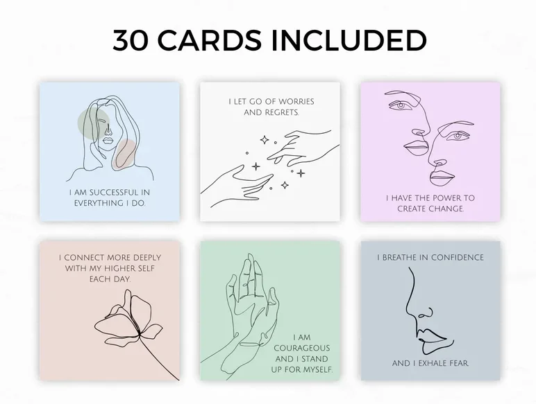 Custom Positive Mental Health Affirmations Cards Deck - Buy Affirmation ...