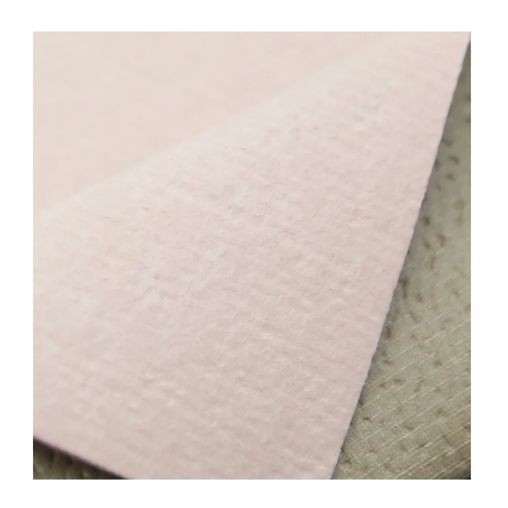 Faux Leather Polyurethane Textile Embossed Fabric Raw Material PU Synthetic Pig Skin for Shoe Lining Material