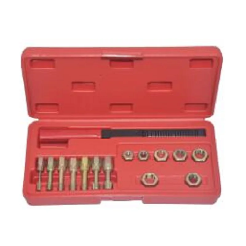 15pcs Universal Metric Thread Rethreading Restorer Repair Tool Kit Set