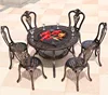 Chaise 6 couronnes, table de cuisson en carbone 106cm