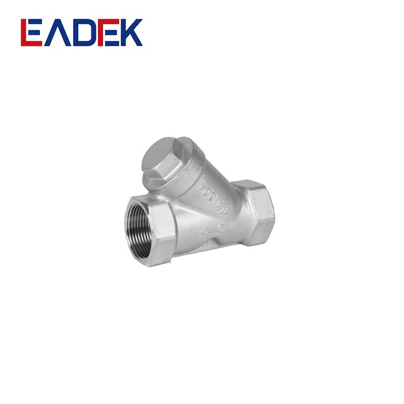 Female Thread Casting Fitting API 608 Y Type Stainless Steel Valve Strainer