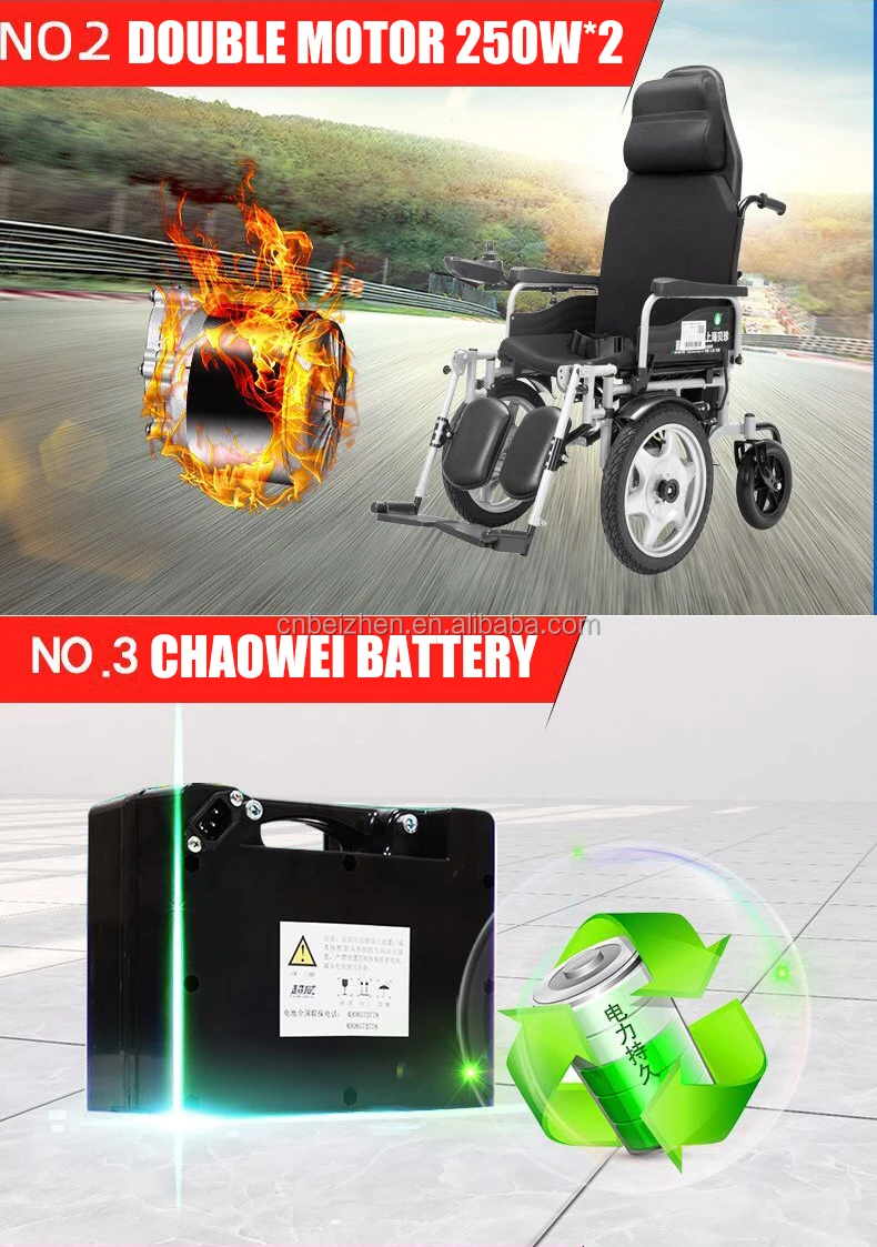 Auto Folding Lightweight Electric Wheelchairs for Adults Foldable Power Wheel_Chair Mobility Wheel chair factory