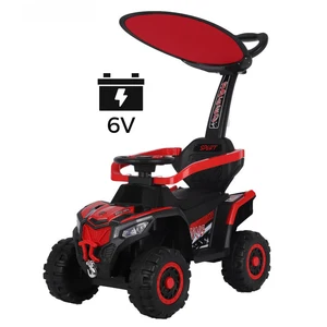 5 Year Old Children's Sliding Car with Umbrella Push Bar 4 Wheel Ride-on Cars Plastic Push Kids Ride on Car