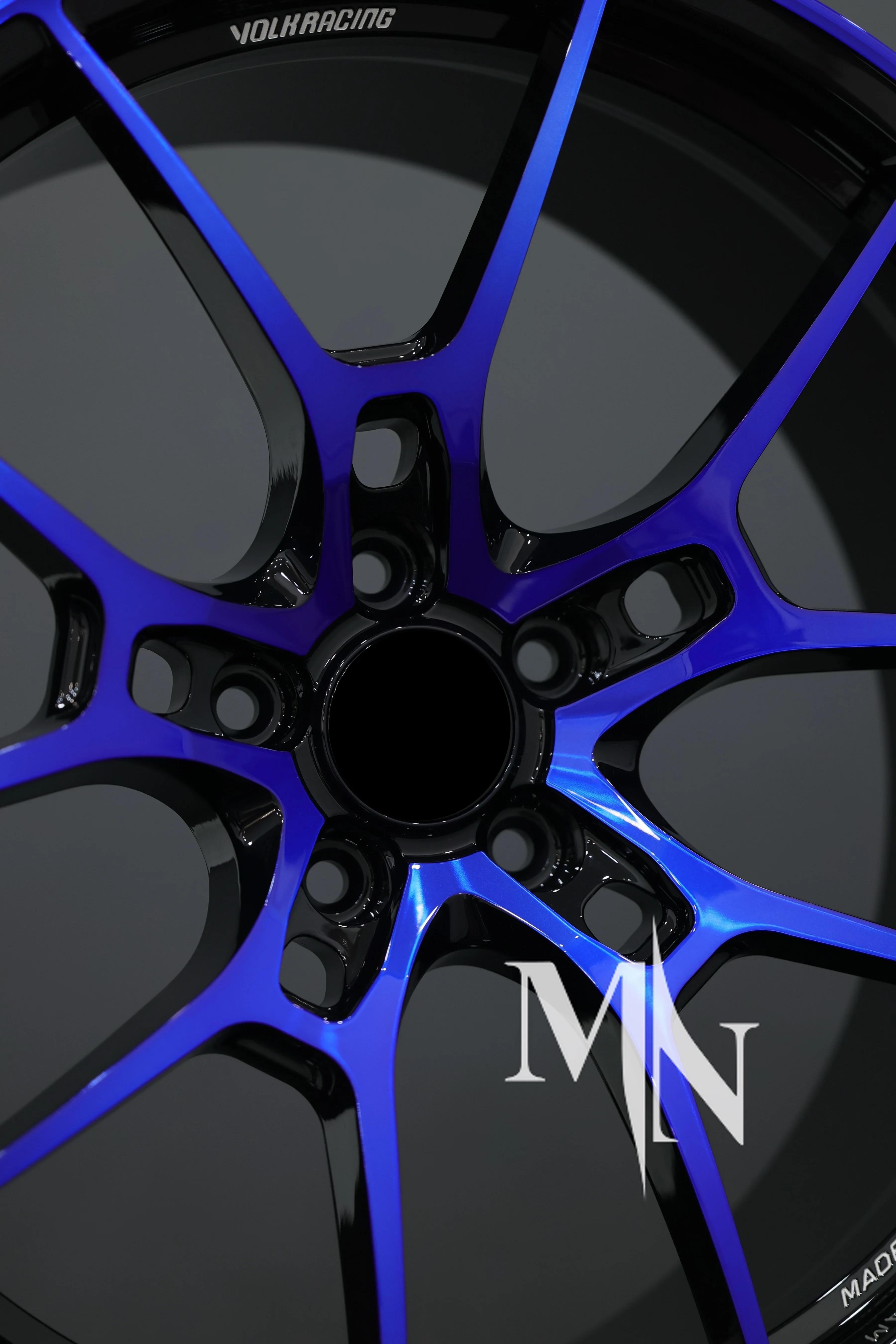 Custom Fk8 Rims Maining Forged Volk Racing G025LC Blue Rims - 18, 19, 20 Inch 5x120 ...