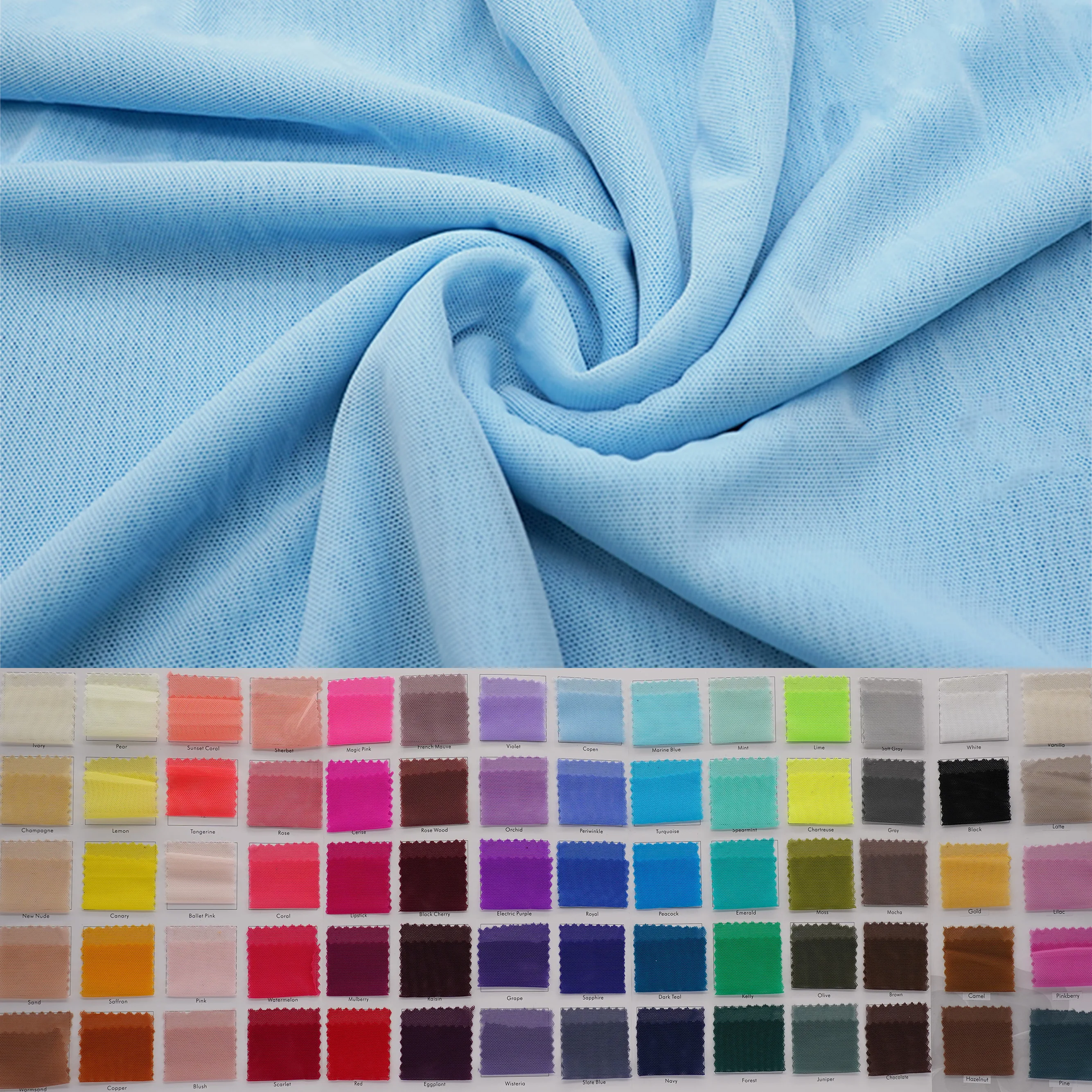 2023 4way Stretch Nylon Mesh Polyamide Fabric Spandex Fabric for Clothing Women Activewear Fabric