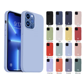 For iphone 12 silicone case Shockproof Full Body Protection Silicone Case Soft Phone Cover for iPhone 13 11 xr