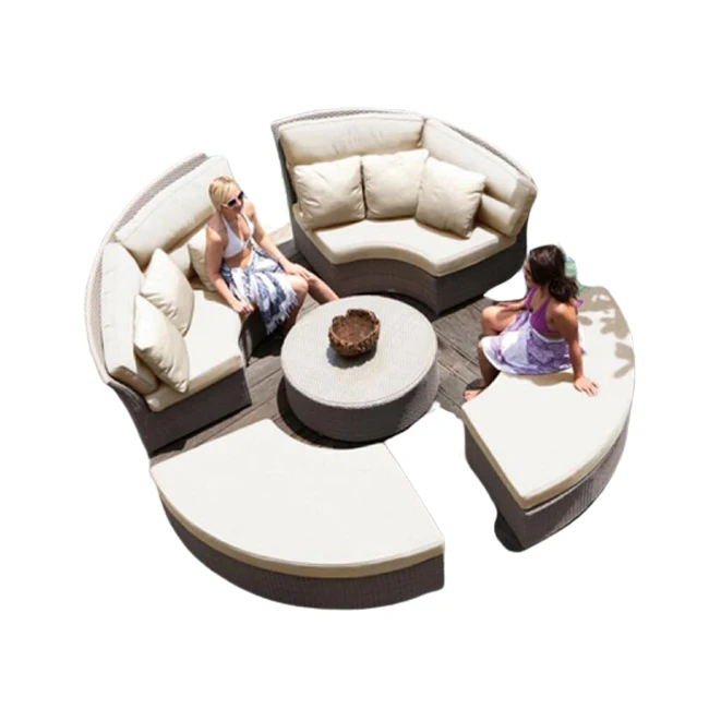 round garden furniture sets