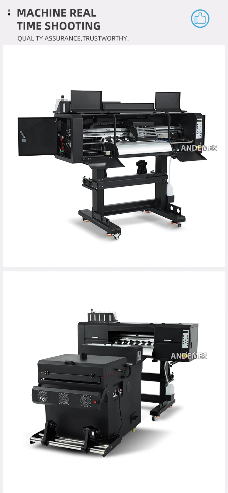 24 Inch DTF Printer with Dual I3200 Heads and 600mm Print Width for High-Speed DTF Printing