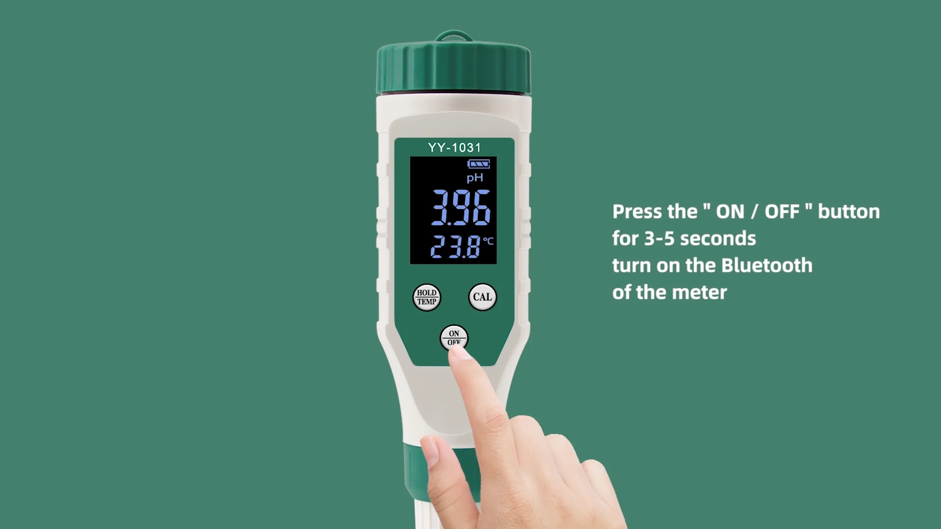 Backlit Lcd Display Bluetooth Ph Meter With Atc High Accuracy Ph Tester