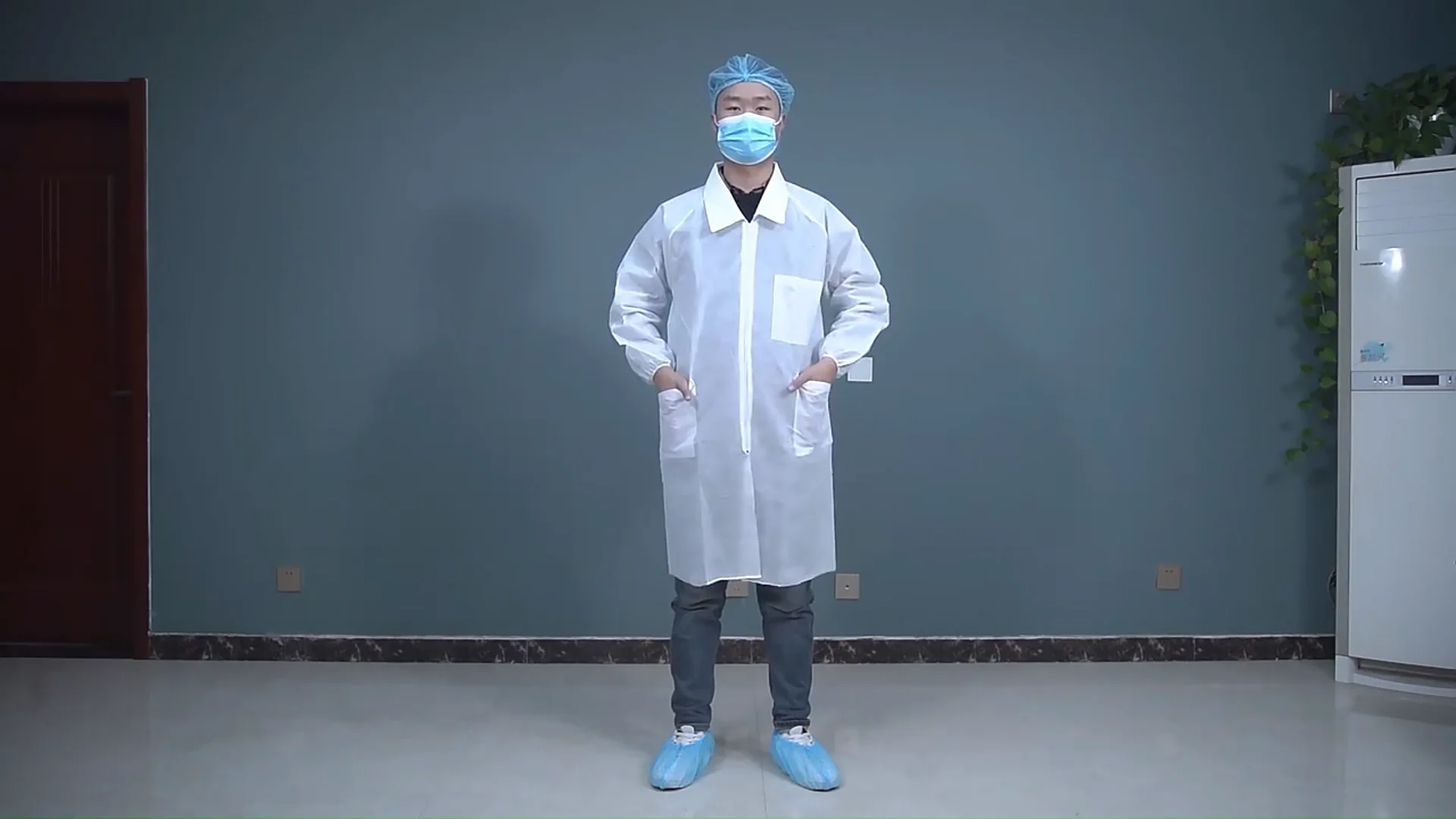 Lab Coat No Buttons Lab Coat Customize Black Disposables Laboratory